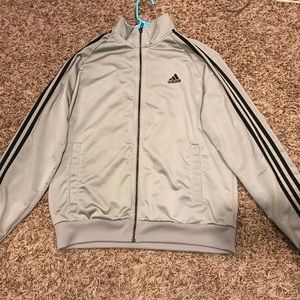 Gray Adidas Track Jacket